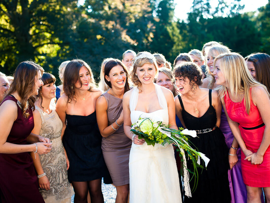 Gruppenbild Hochzeit Frauen