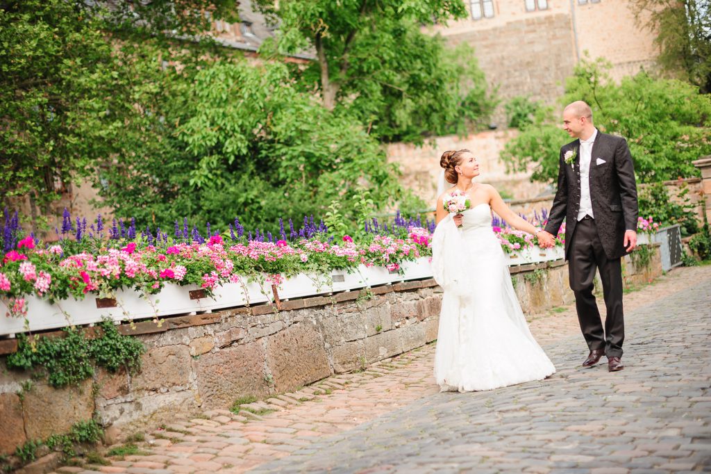 Hochzeitsfoto am Marburger Schloss